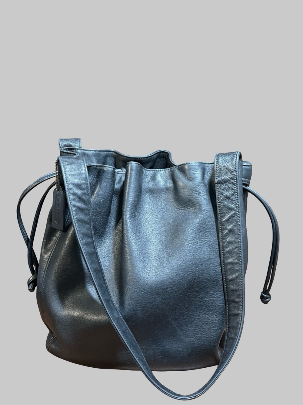 Vintage Coach Lexington Drawstring Bucket Bag #4180 Made in Italy-Blk - Picture 9 of 11